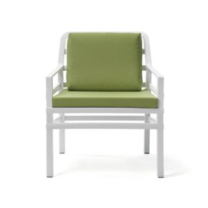 Fotel Aria Biały / Zielony Lime Nardi