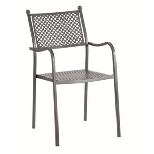 Ażurowe krzesło ogrodowe ELISA | metalowe