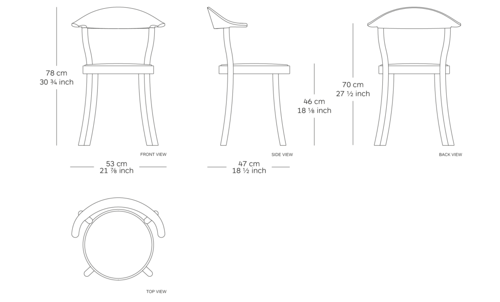 krzesło monza chair | plank