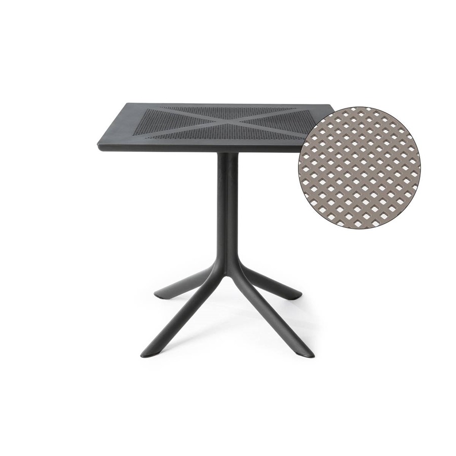 Stół ogrodowy CLIPX Nardi 70x70 cm tortora