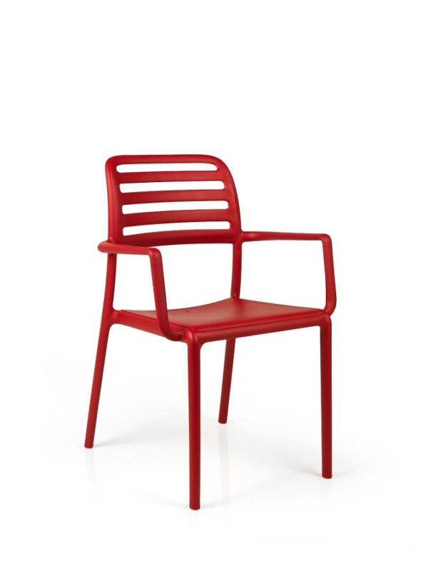 Krzesło ogrodowe Costa Nardi czerwone