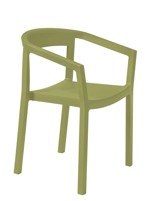 Krzesło Peach do ogródka kawiarni | zielone