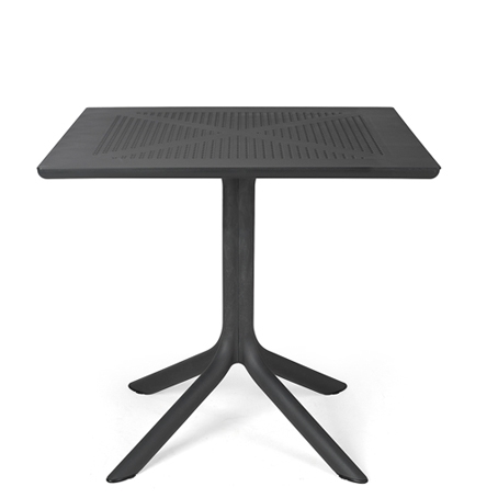 Stół CLIP 80x80 cm antracytowy | Nardi