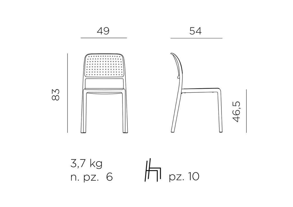 krzesło bora bistrot nardi