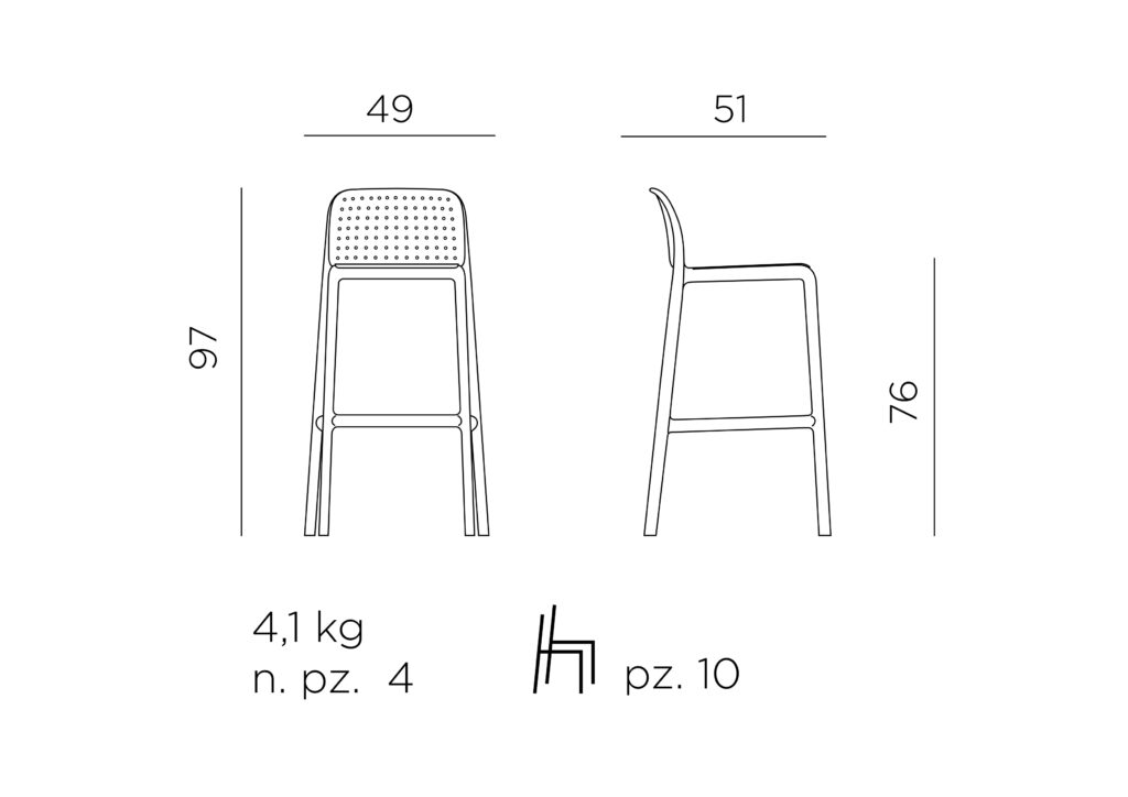 hoker ogrodowy lido nardi