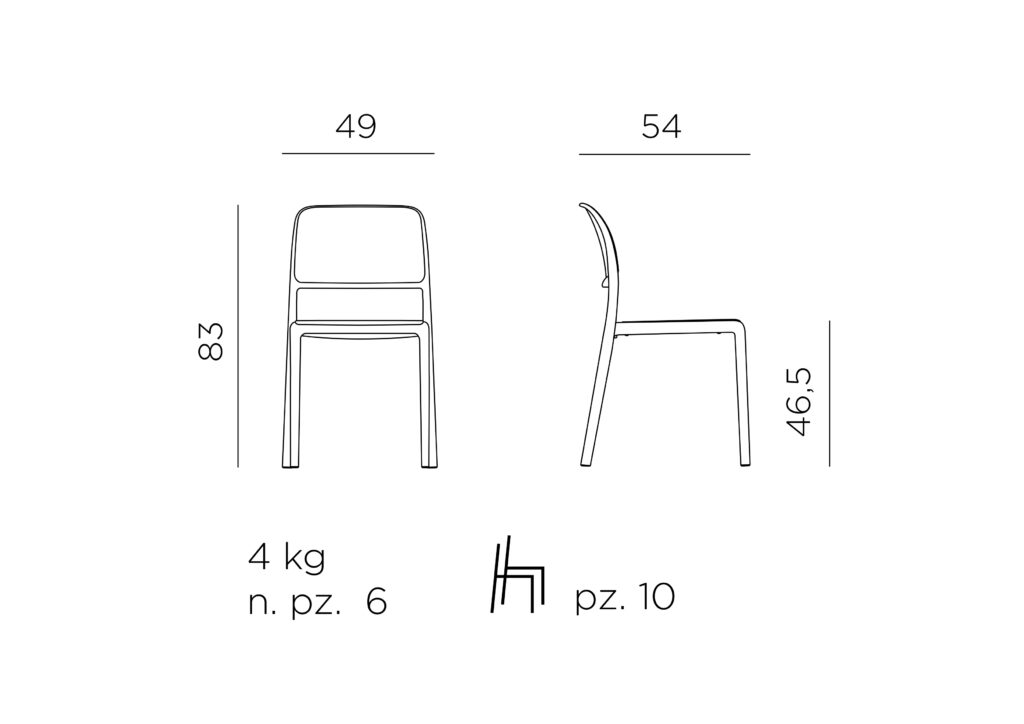 krzesło riva bistrot nardi