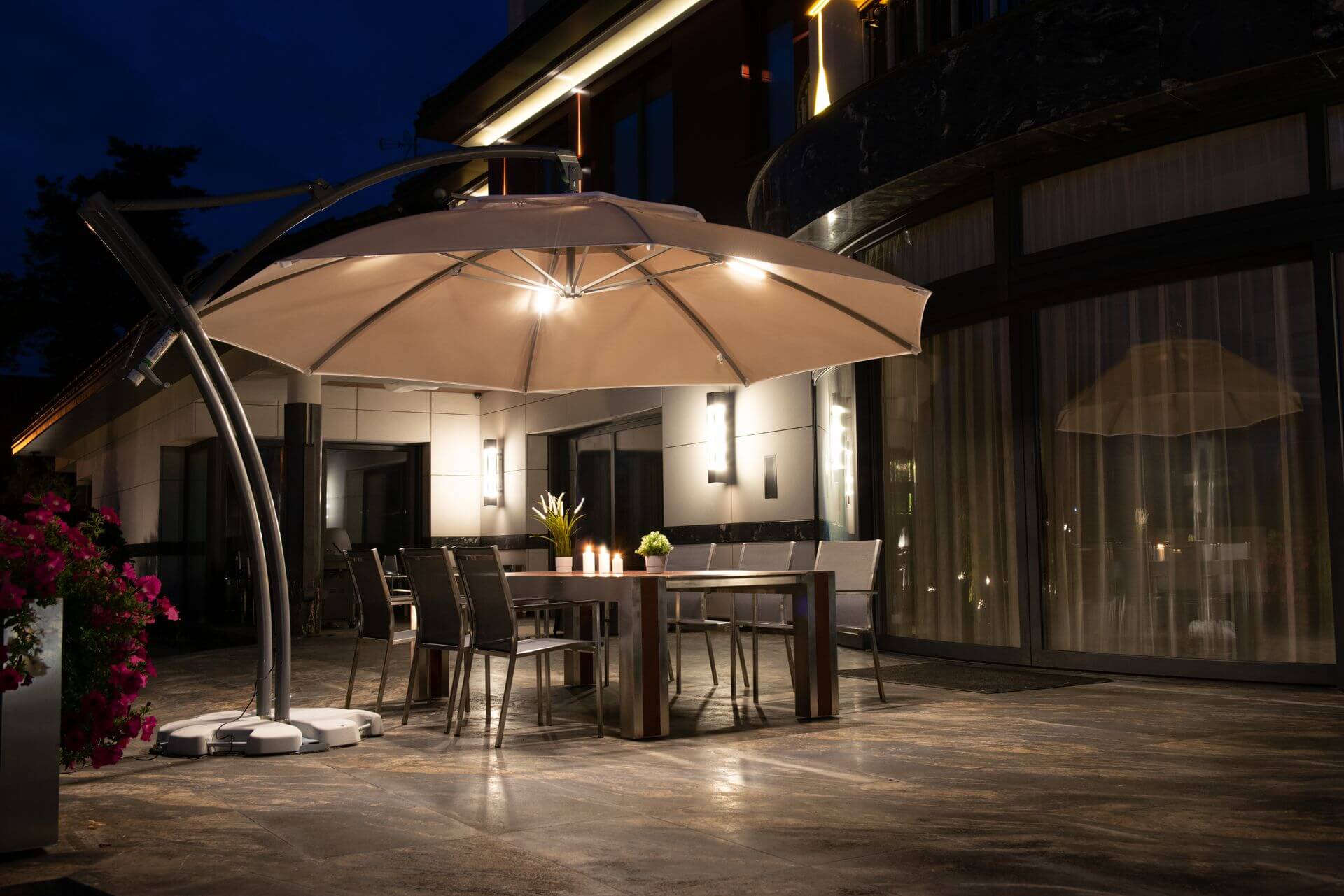 parasol ogrodowy boczny ibiza 3,5 m dralon