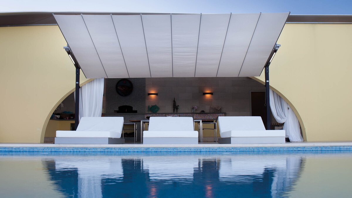 zadaszenia modułowe ogrodu składane flexy fim