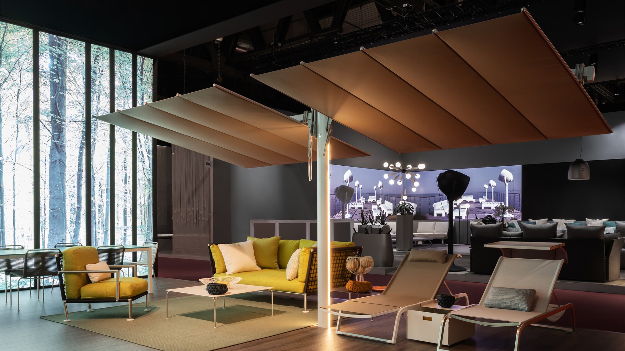 parasol | parasol modułowy flexy twin fim