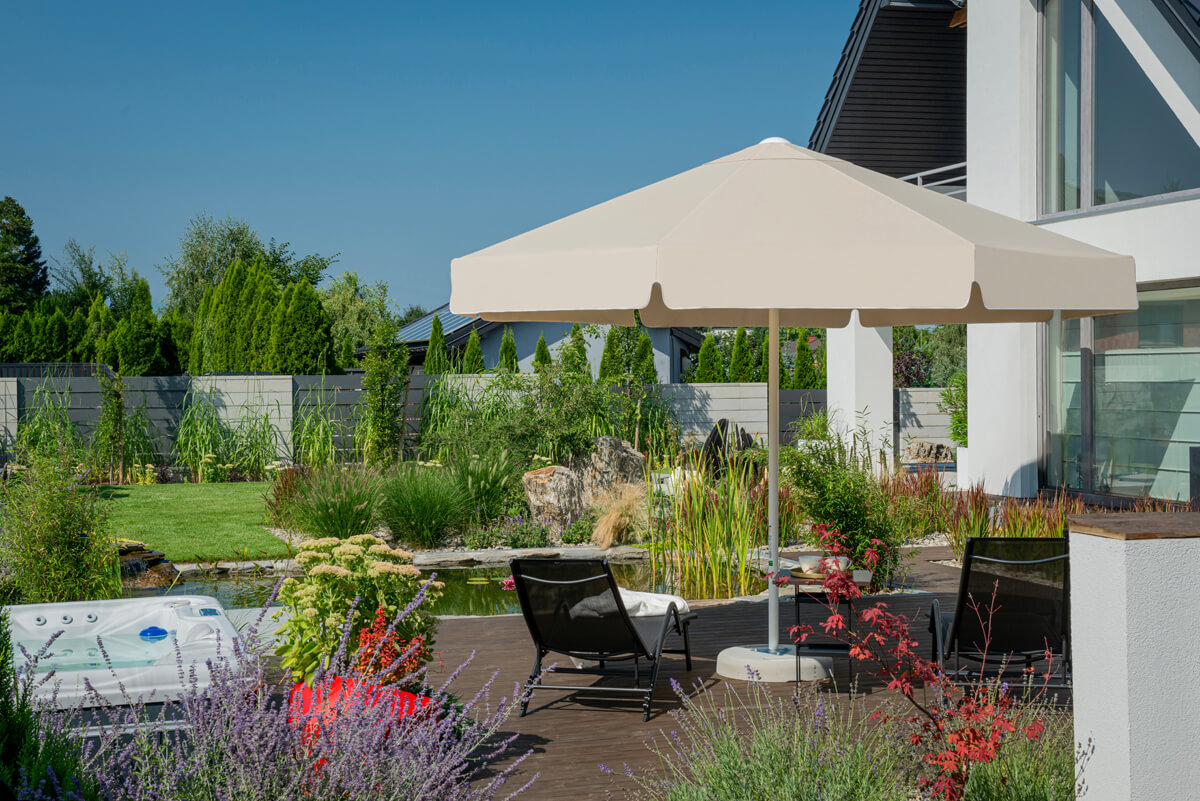 okrągły parasol ogrodowy rodos 3 m