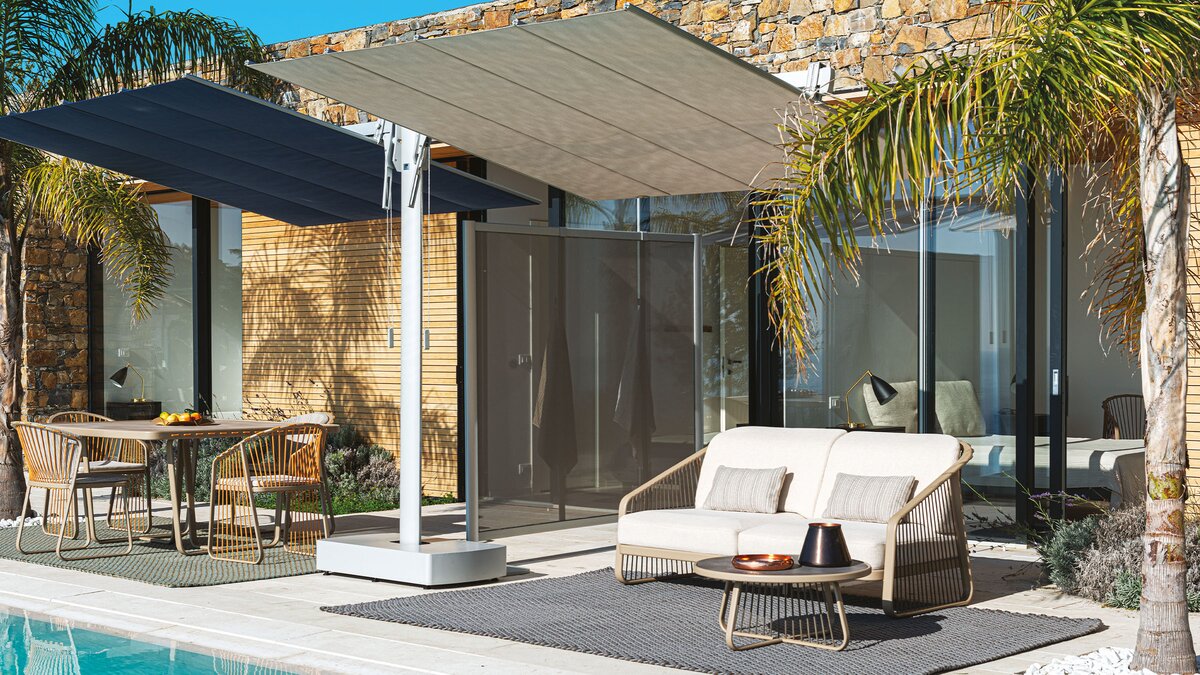 parasol | parasol modułowy flexy twin fim