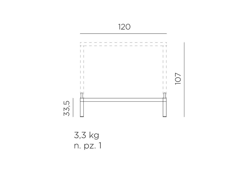 podwyższenie do stołu kit cube 120x70 high