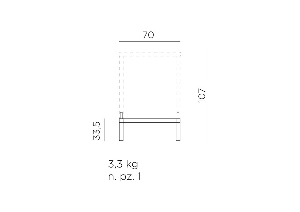 podwyższenie do stołu kit cube 70 high