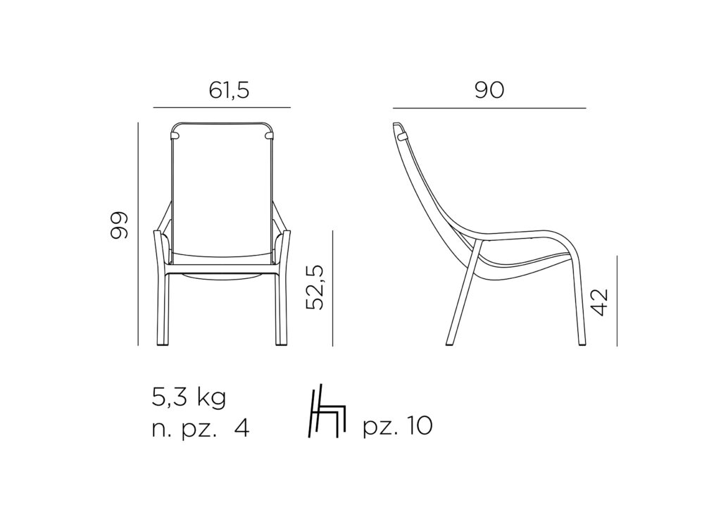 krzesło net lounge nardi