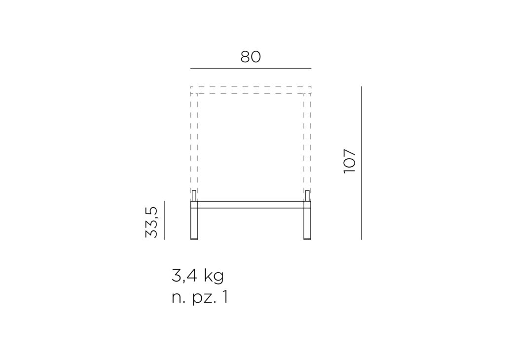 podwyższenie do stołu nardi cube 80 high