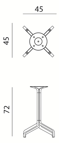 Podstawa do stołu Frasca FIX Nardi