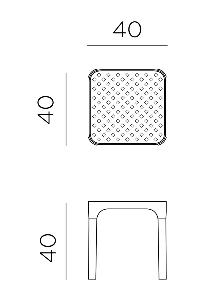 stół net 40 x 40 nardi