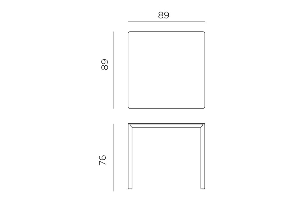stół piave 90 nardi