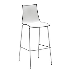 Hoker barowy Zebra Bicolour z chromowaną ramą Scab Design