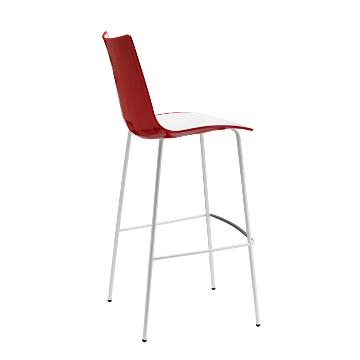 Hoker barowy Zebra Bicolour z powlekaną ramą Scab Design