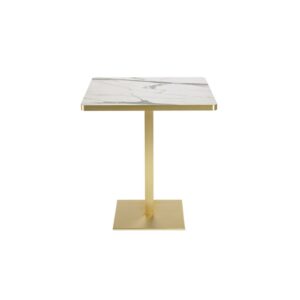 stolik tiffany z blatem laminowanym z krawędzią abs imitującą mosiądz | scab design